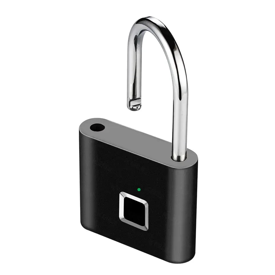 HEE RAK Keyless USB Charging Fingerprint Lock Smart Padlock Waterproof Door Lock 0.2sec Unlock Portable Anti-theft Padlock Zinc